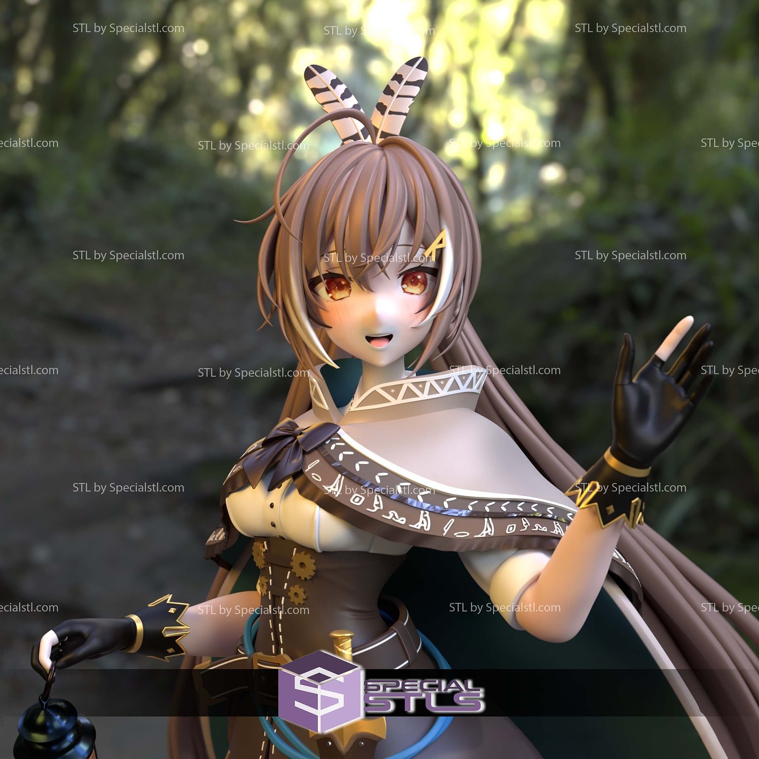 Nanashi Mumei Virtual YouTuber 3D Printer Files STL Model — view 4
