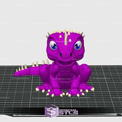 Robby Dragon Color 3D Print STL Model — view 1