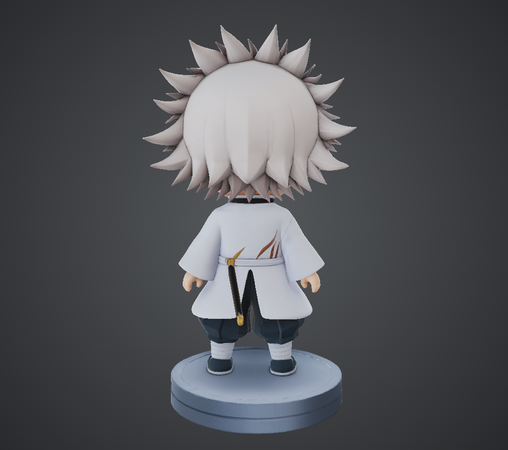 Sanemi Shinazugawa / Demon Slayer 3D STL Model — view 5