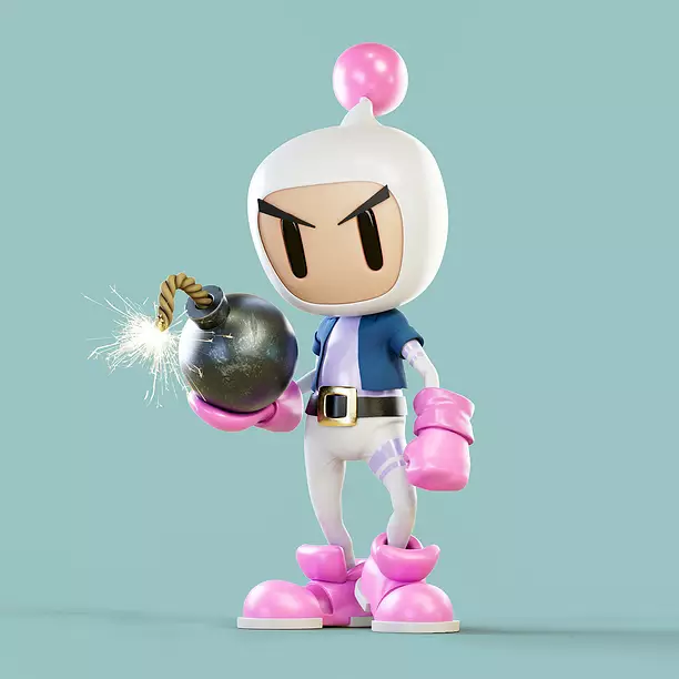 Bomberman 3D STL Model