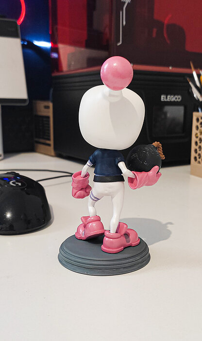 Bomberman 3D STL Model — view 3