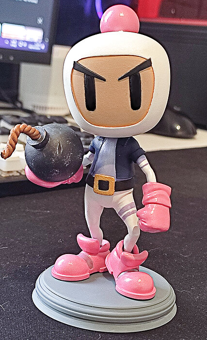 Bomberman 3D STL Model — view 4