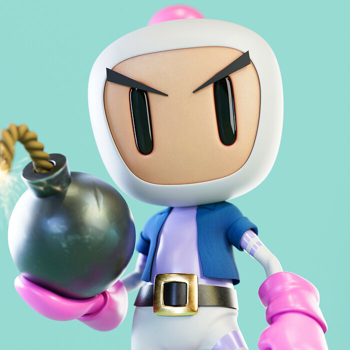 Bomberman 3D STL Model — view 7