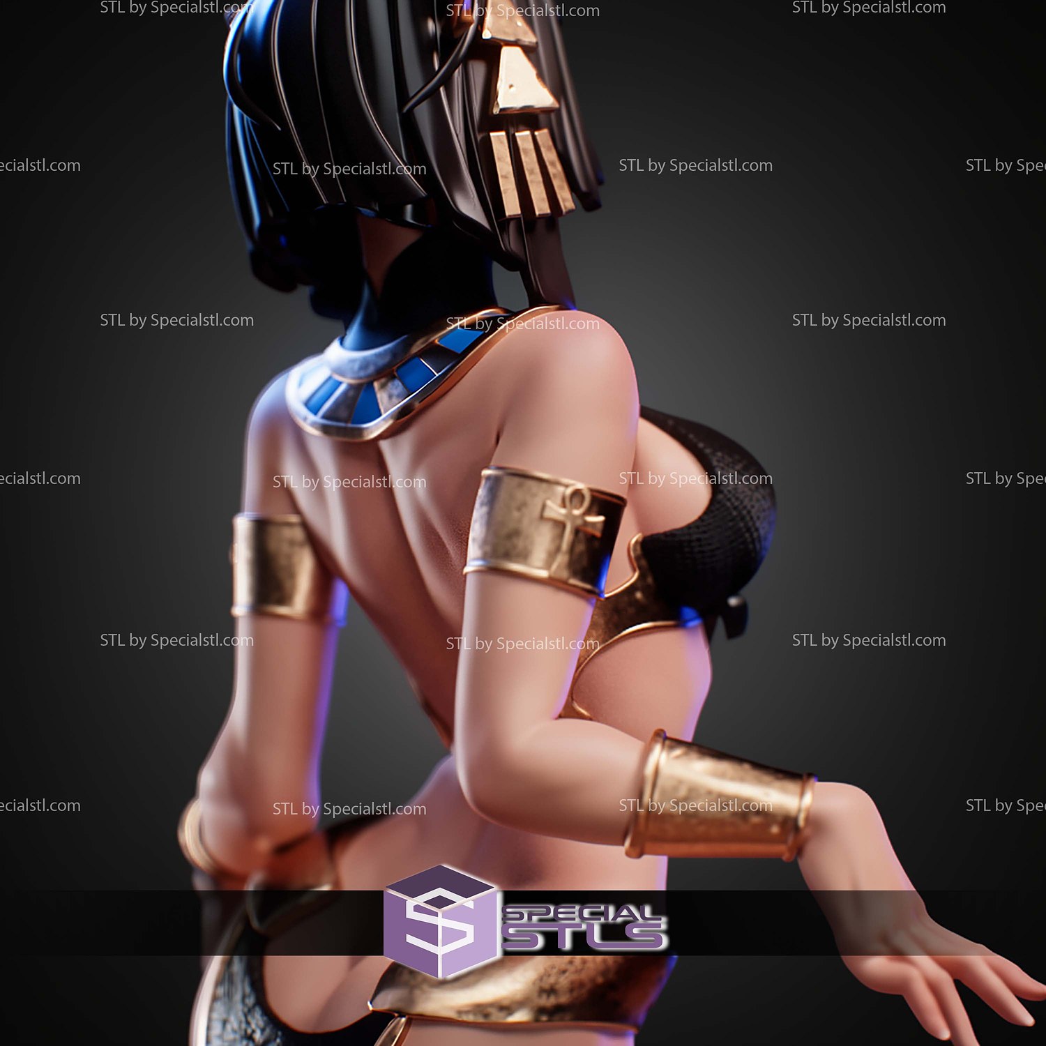 Nephira Pharaoh Summoner Sexy STL Files 3D Model — view 6