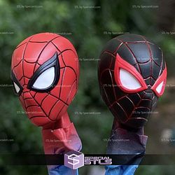 Custom Head STL Spiderman PS4 3D Model