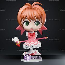 Sakura Cardcaptors Chibi 121mm STL Files 3D Model