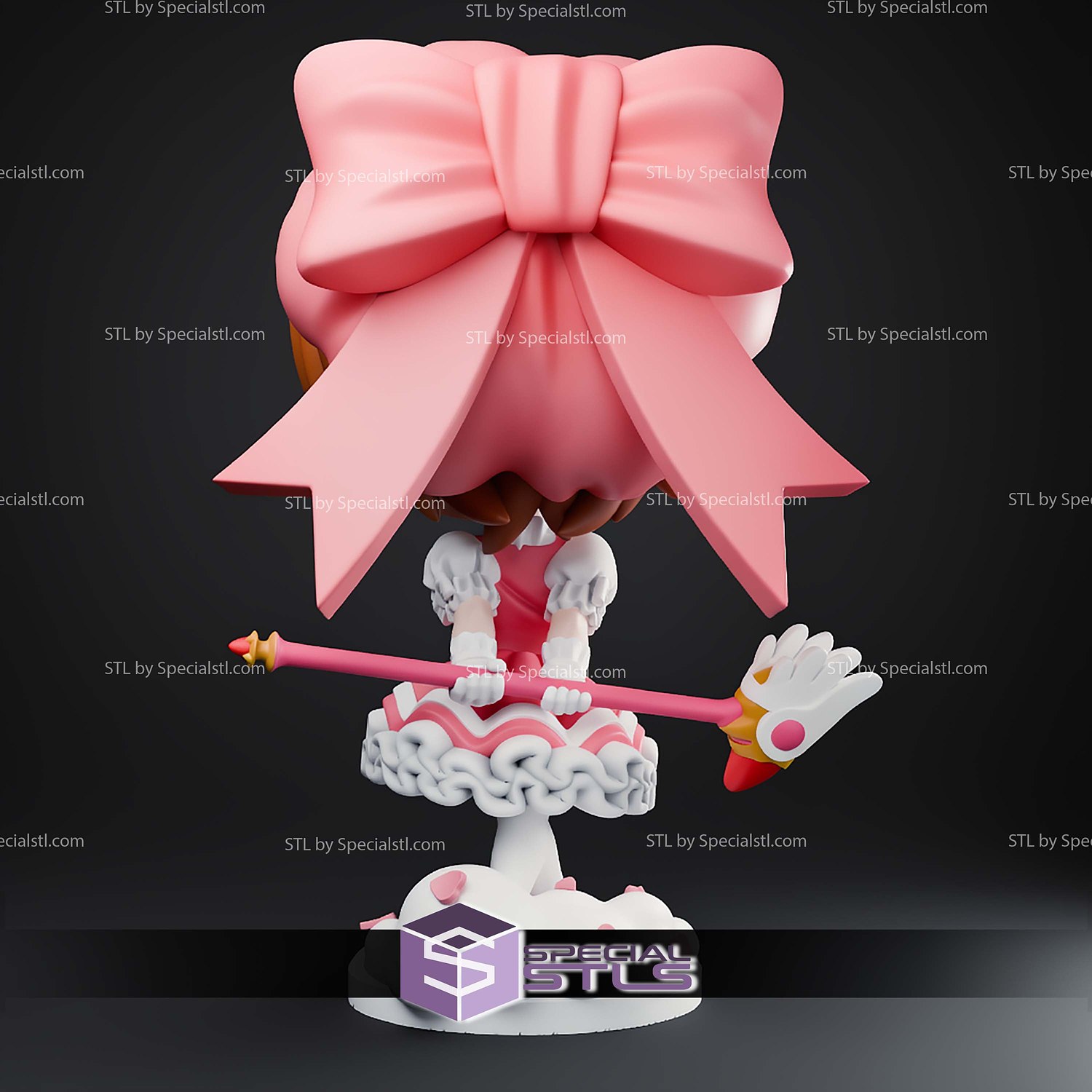 Sakura Cardcaptors Chibi 121mm STL Files 3D Model — view 3