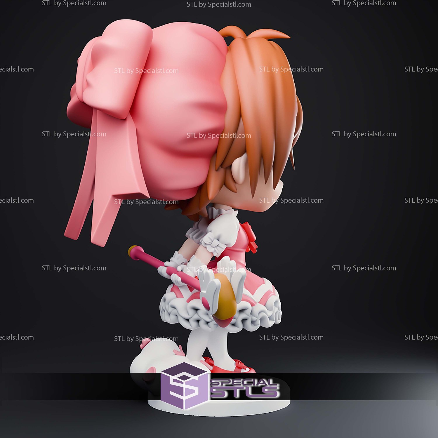 Sakura Cardcaptors Chibi 121mm STL Files 3D Model — view 4