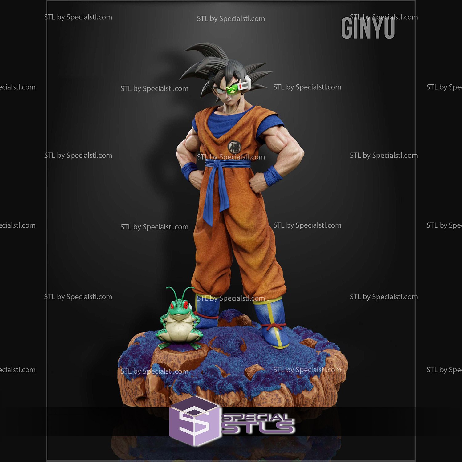 Goku Ginyu Force Dragonball 3D Printer Files STL Model — view 4