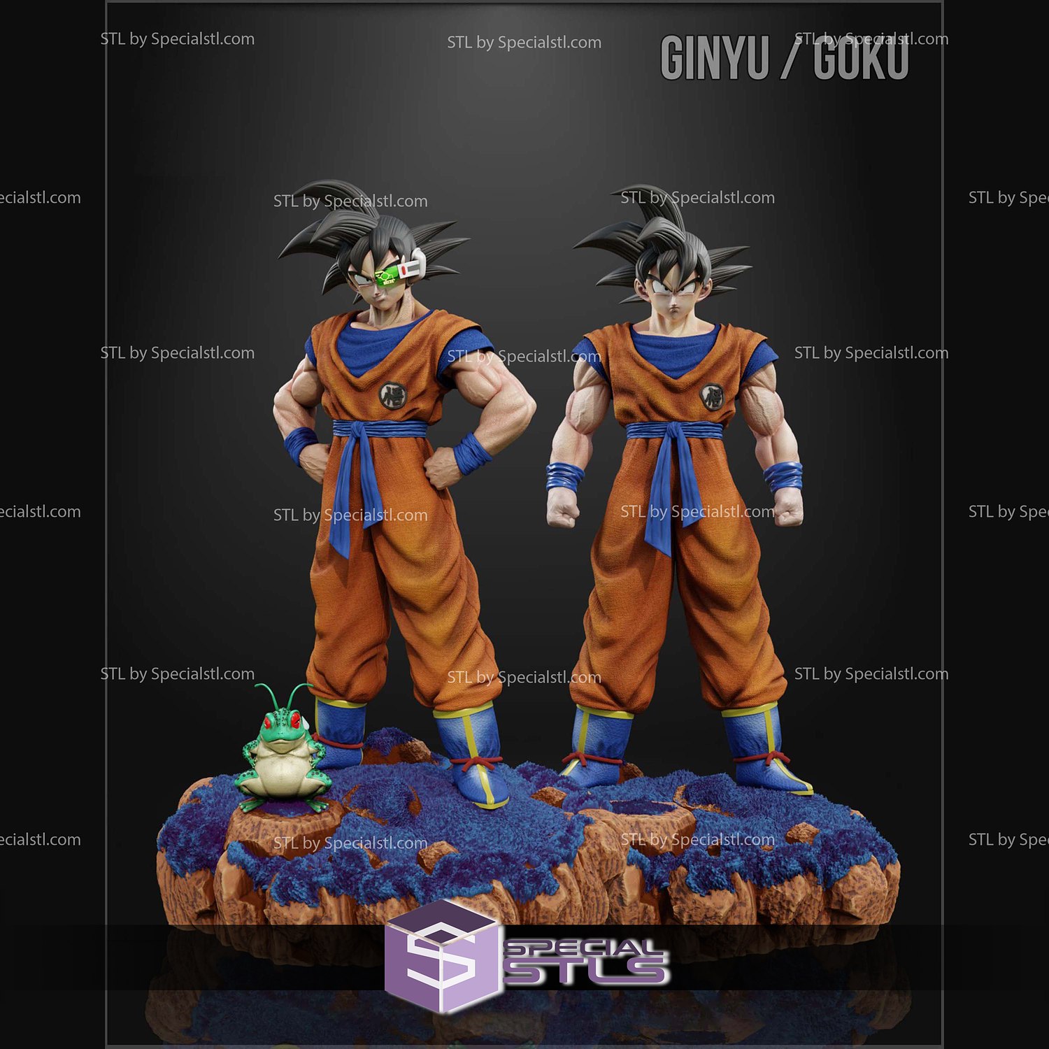 Goku Ginyu Force Dragonball 3D Printer Files STL Model — view 5
