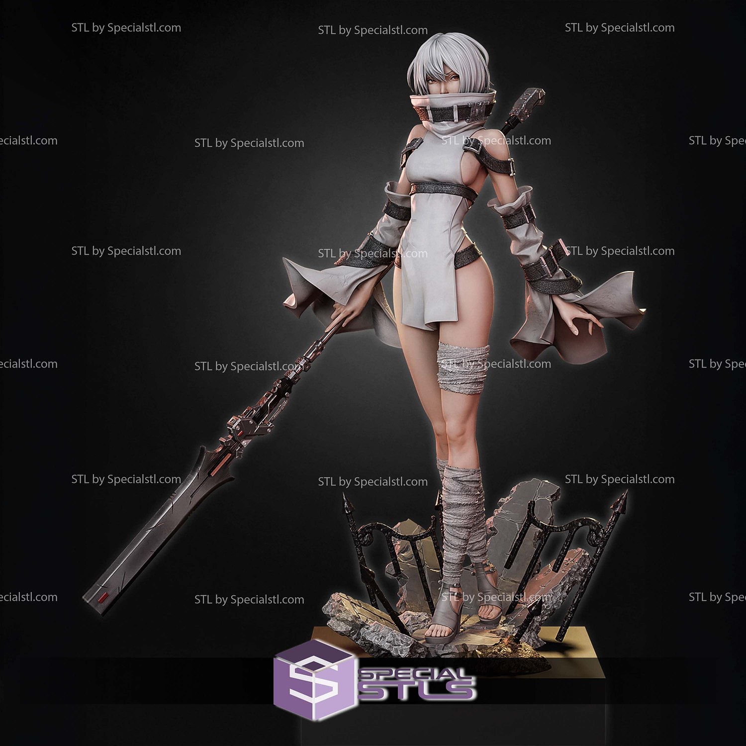 Noelle NieR Reincarnation STL Files 3D Model — view 2