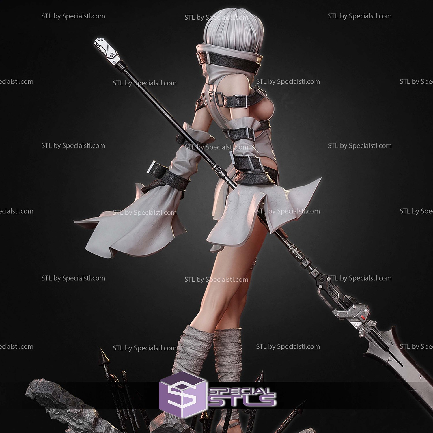 Noelle NieR Reincarnation STL Files 3D Model — view 3