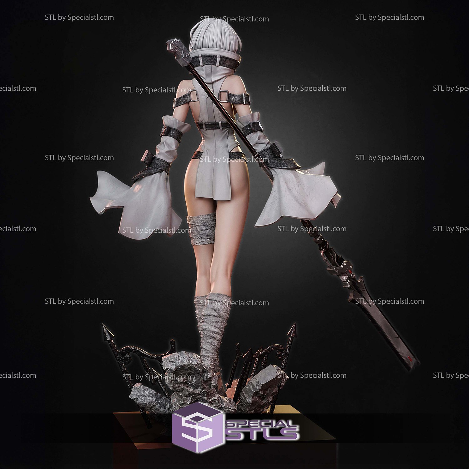 Noelle NieR Reincarnation STL Files 3D Model — view 4