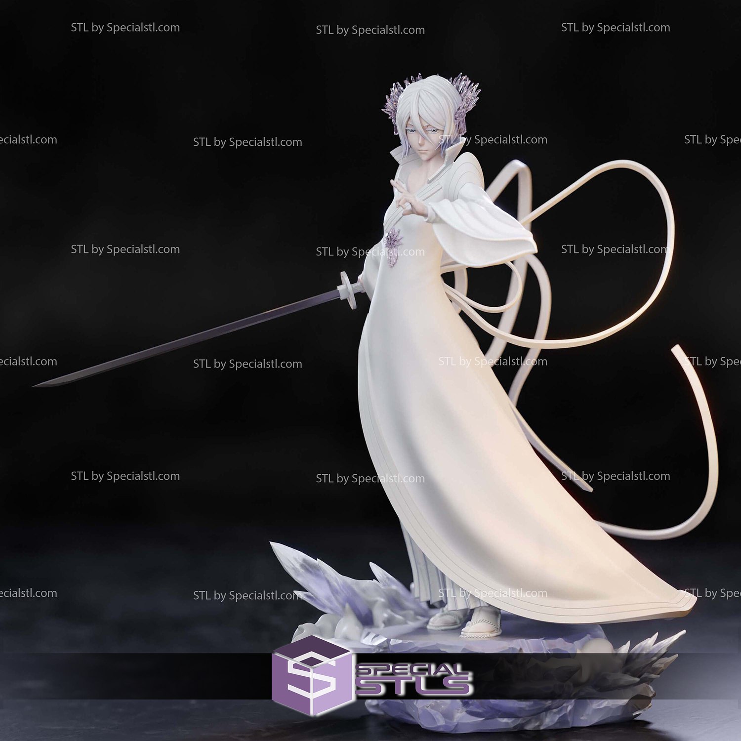 Kuchiki Rukia Bankai V2 3D Printer Files STL Model — view 2