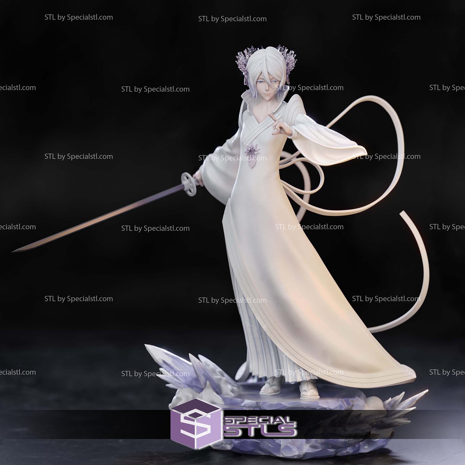 Kuchiki Rukia Bankai V2 3D Printer Files STL Model — view 4