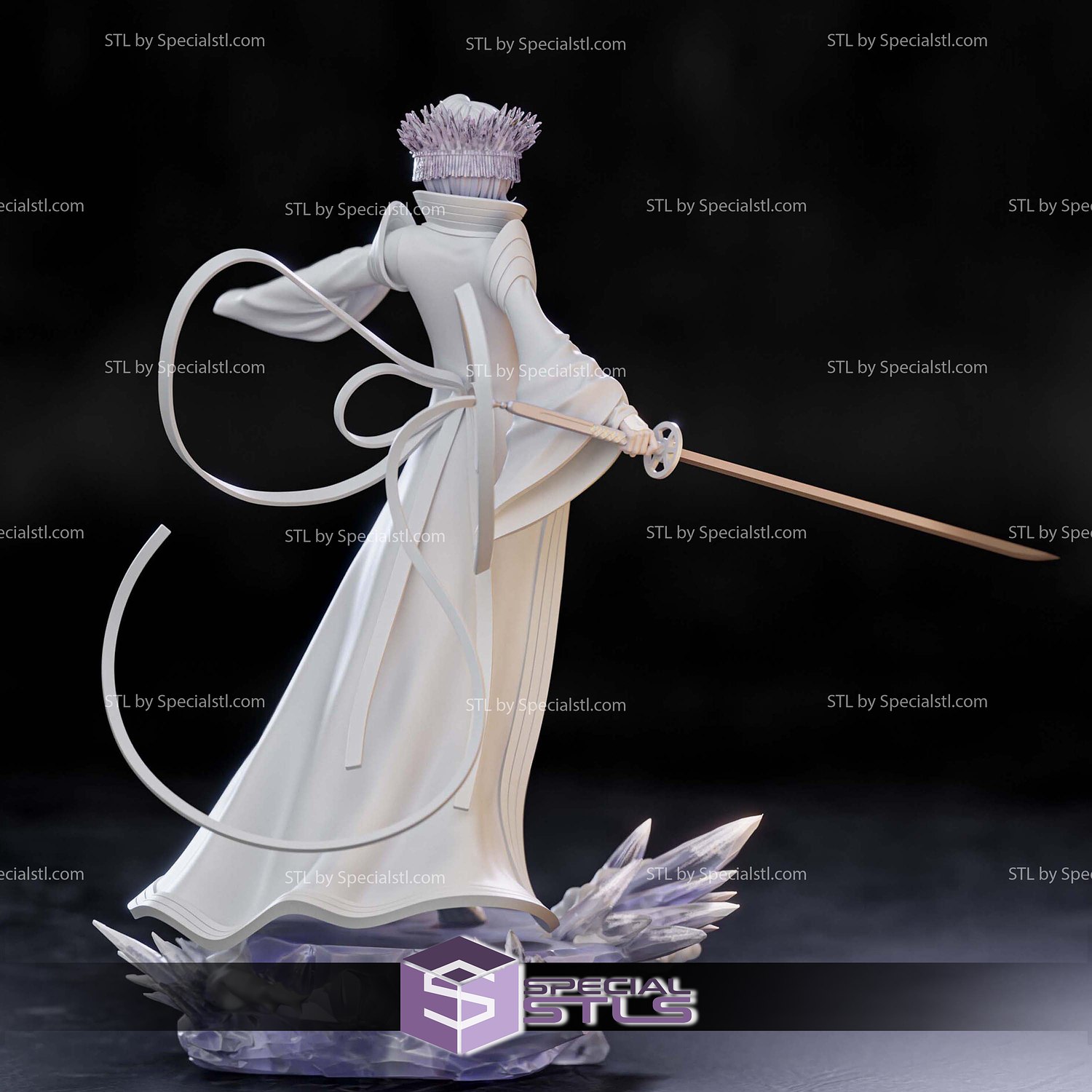 Kuchiki Rukia Bankai V2 3D Printer Files STL Model — view 5
