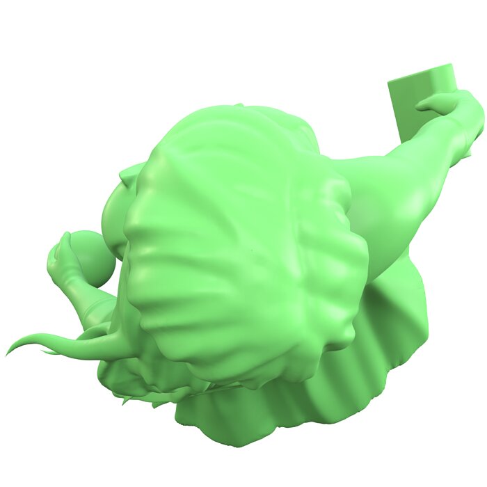 Sorceress   witch enchantress character for Dungeons and Dragons 3D STL Model — view 5