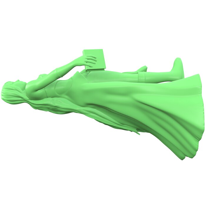 Sorceress   witch enchantress character for Dungeons and Dragons 3D STL Model — view 6