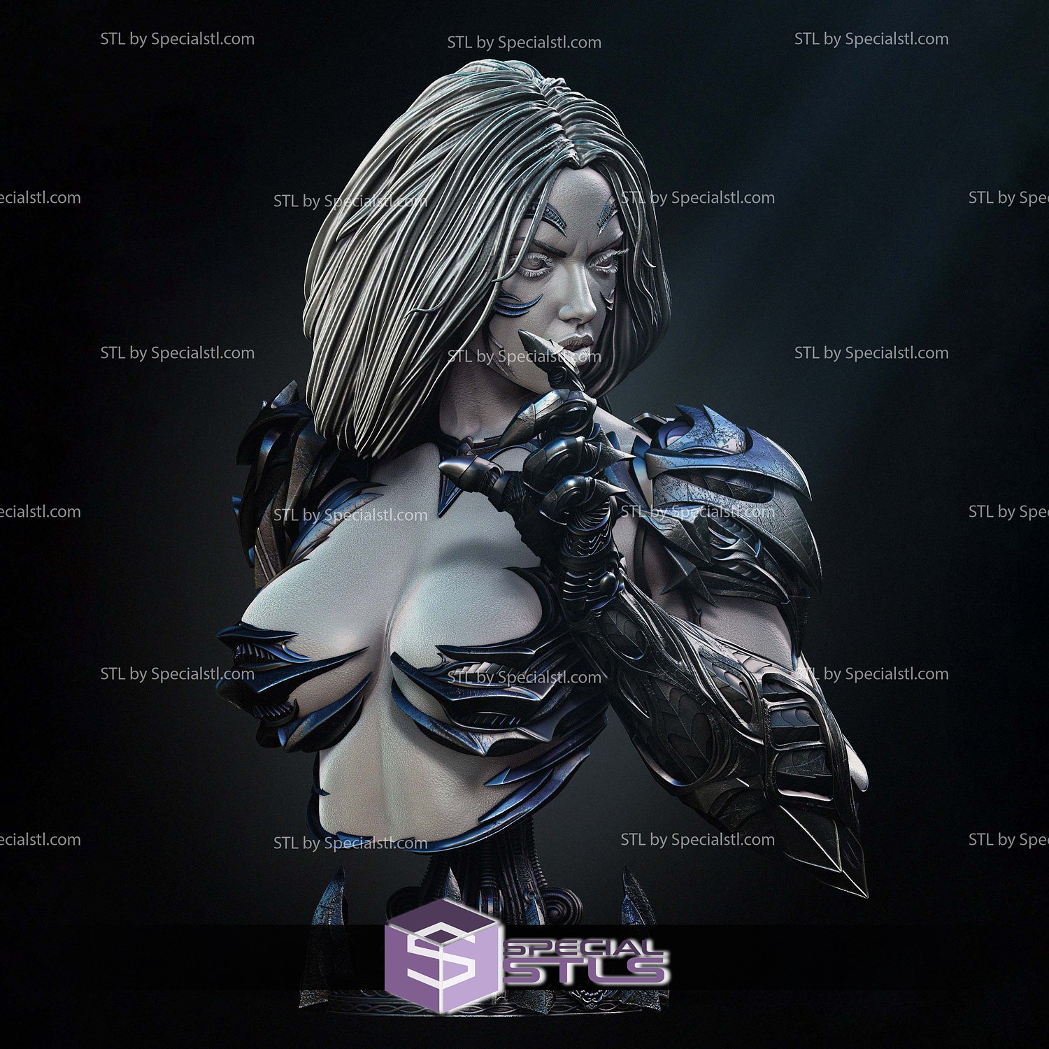 Witchblade 2024 Bust 3D Printer Files STL Model — view 5