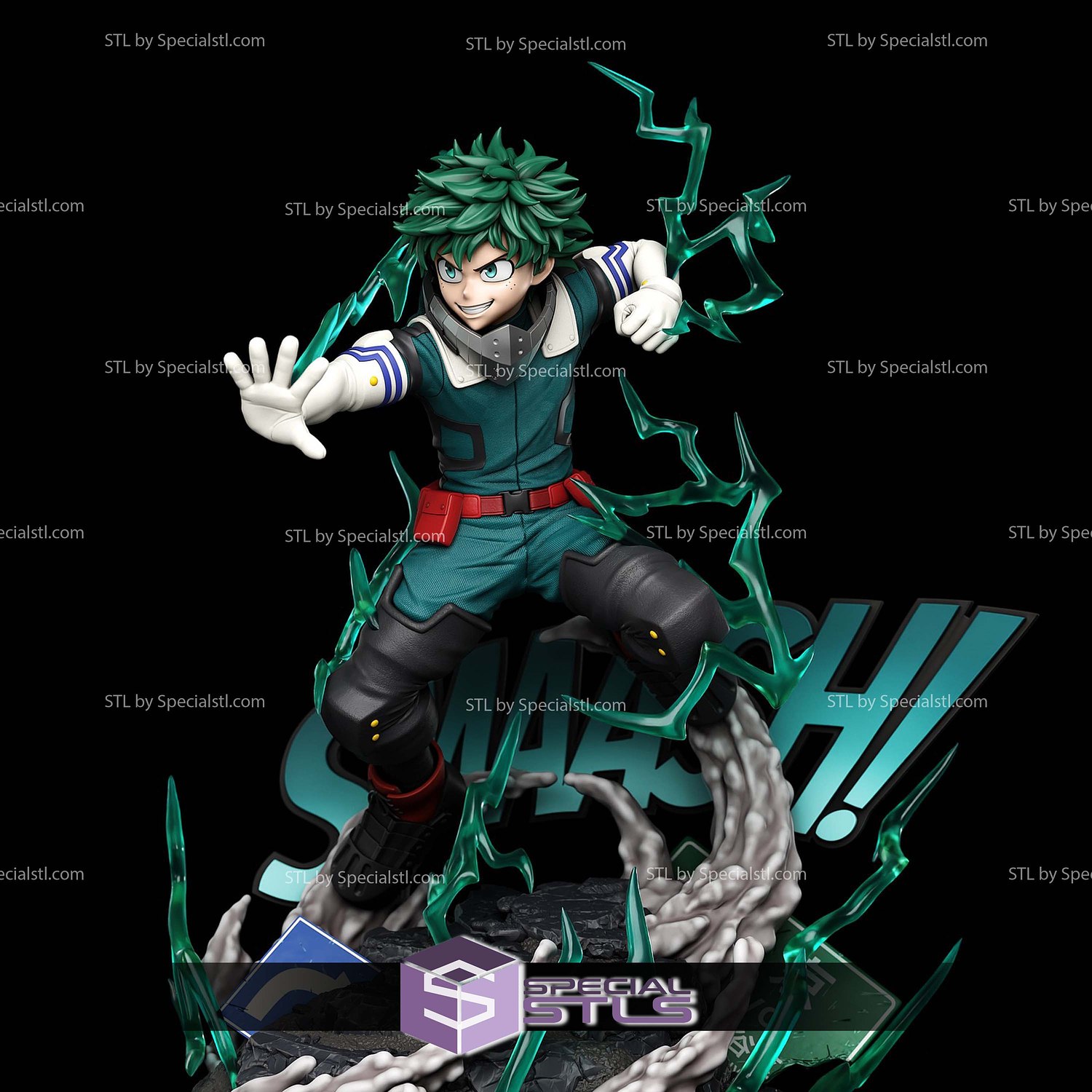 Izuku Midoriya Allmight Power 3D Printer Files STL Model — view 2