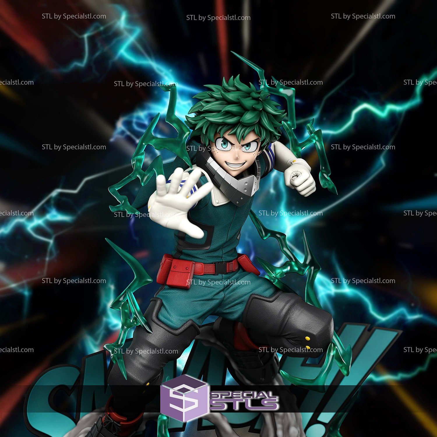 Izuku Midoriya Allmight Power 3D Printer Files STL Model — view 3