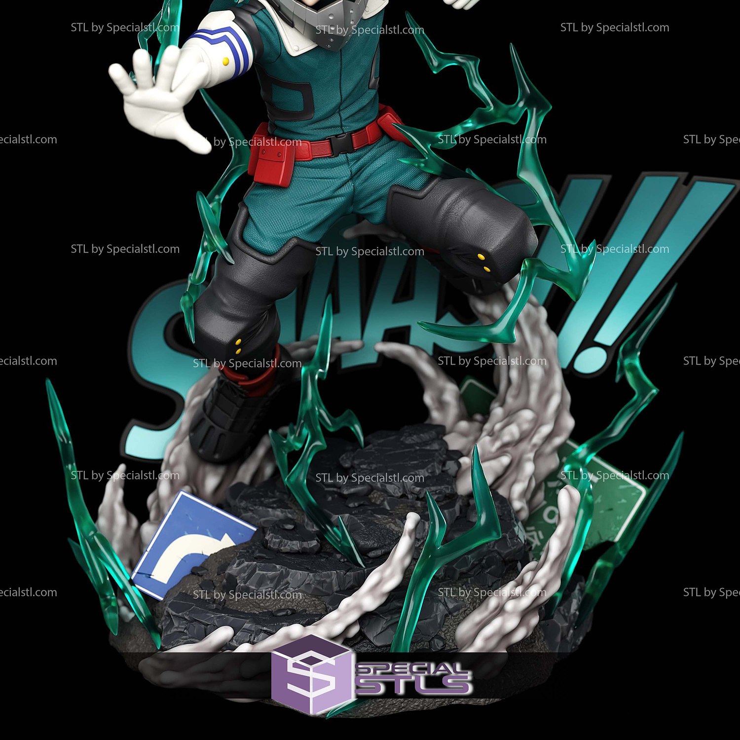 Izuku Midoriya Allmight Power 3D Printer Files STL Model — view 6