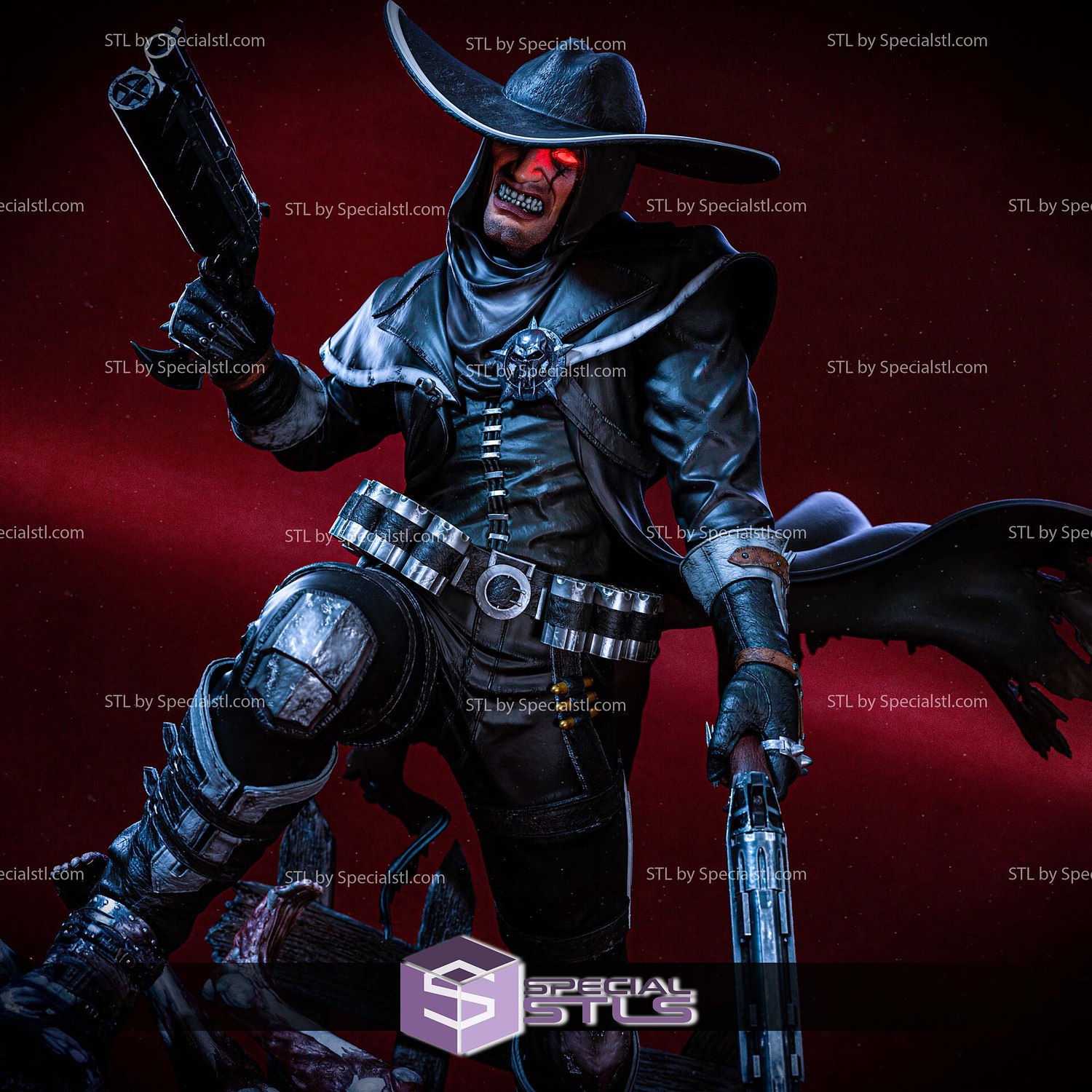 Jericho Cross Darkwatch 3D Printer Files STL Model — view 6