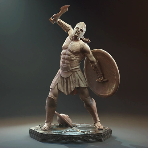 Odyssey Spartan Warrior 3D Printer Files | Assembly STL Model