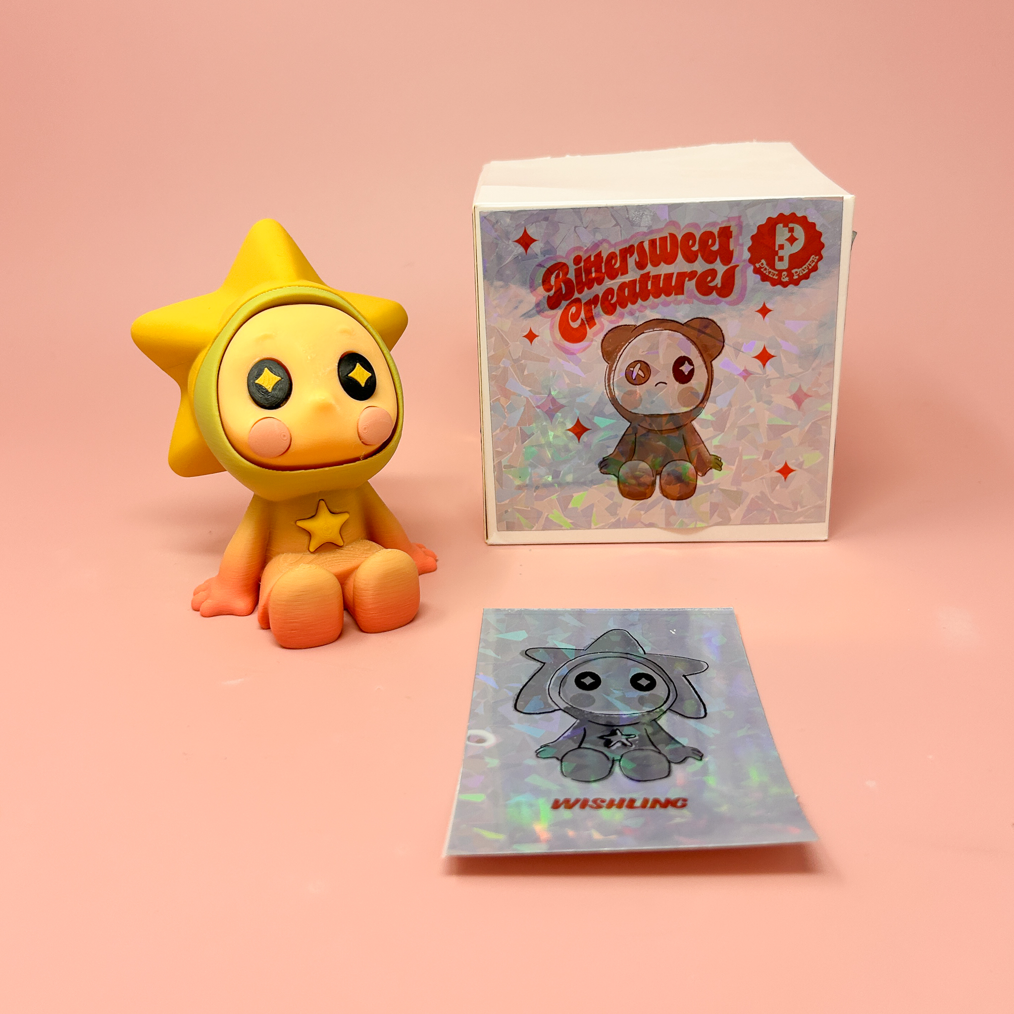 Secret Wishling - Bittersweet Creatures - Cute Star Collectible Figure, Mystery Box, Blind Box 3D STL Model — view 2