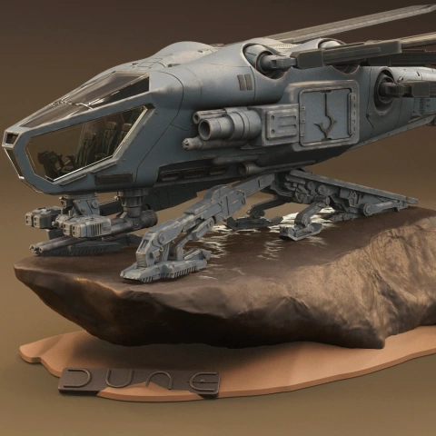 Harkonnen Ornithopter 3D Printing Model | Assembly + Active STL Model