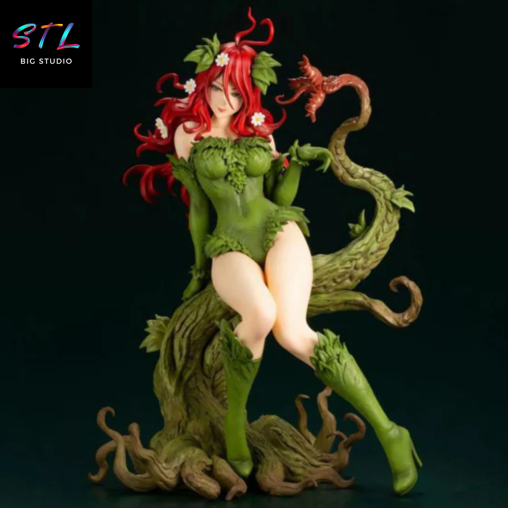 Poison Ivy STL Figure | 3D Print Model | DC Comics Model