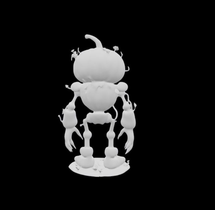 Robotic pumpkin 3D STL Model