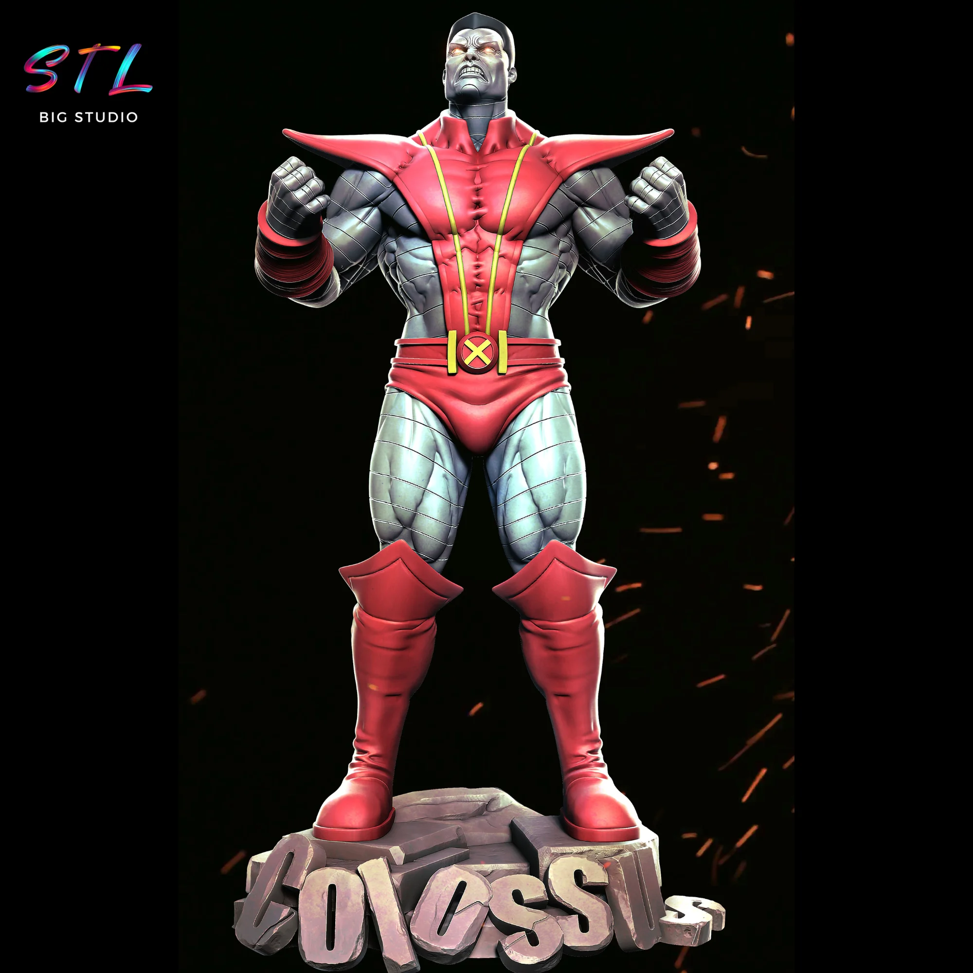 Colossus STL | The Steel Titan of the X-Men | 3D Printable Figure Model