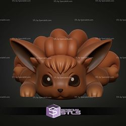 Super Basic STL Flexi Vulpix 3D Model