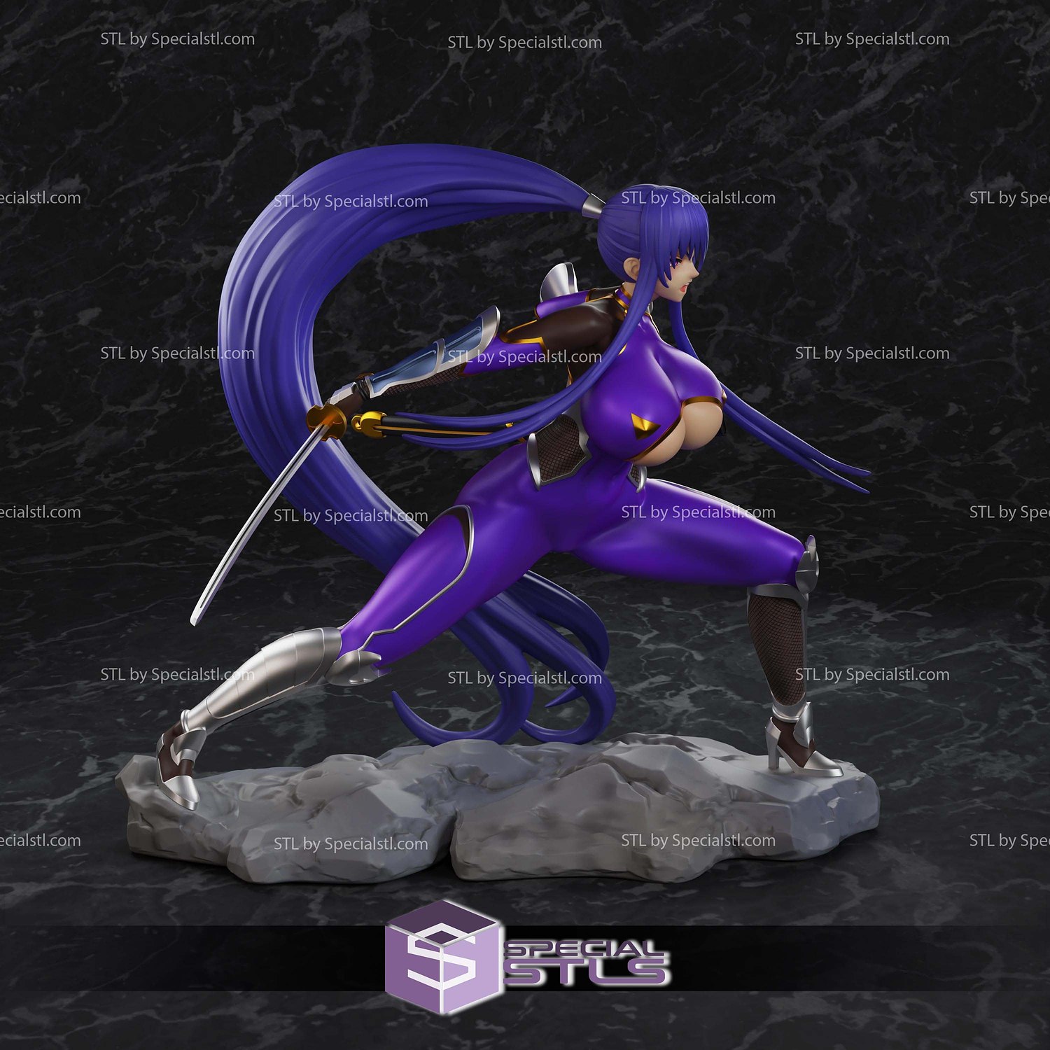 Akiyama Rinko Taimanin 3D Printer Files STL Model — view 2