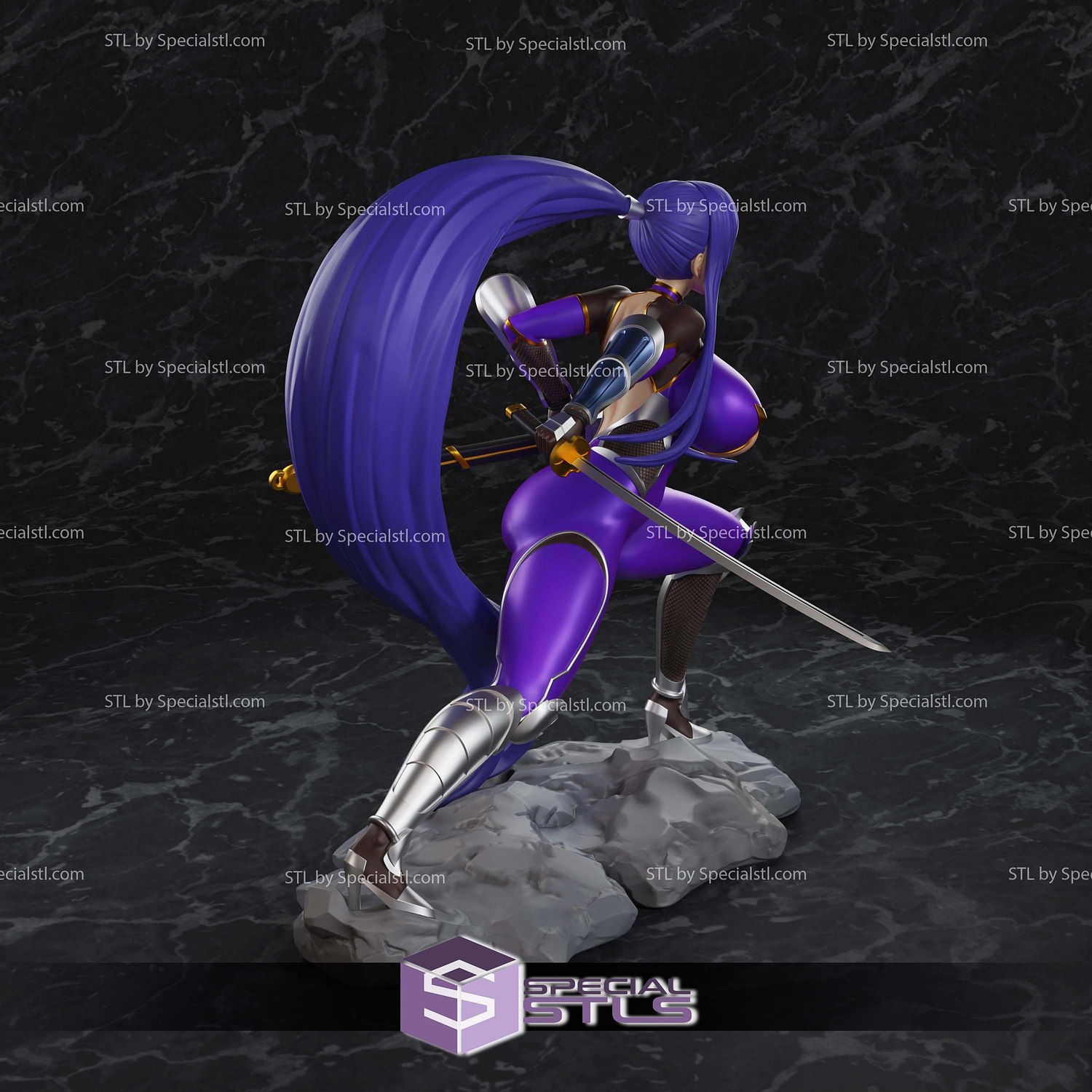 Akiyama Rinko Taimanin 3D Printer Files STL Model — view 3