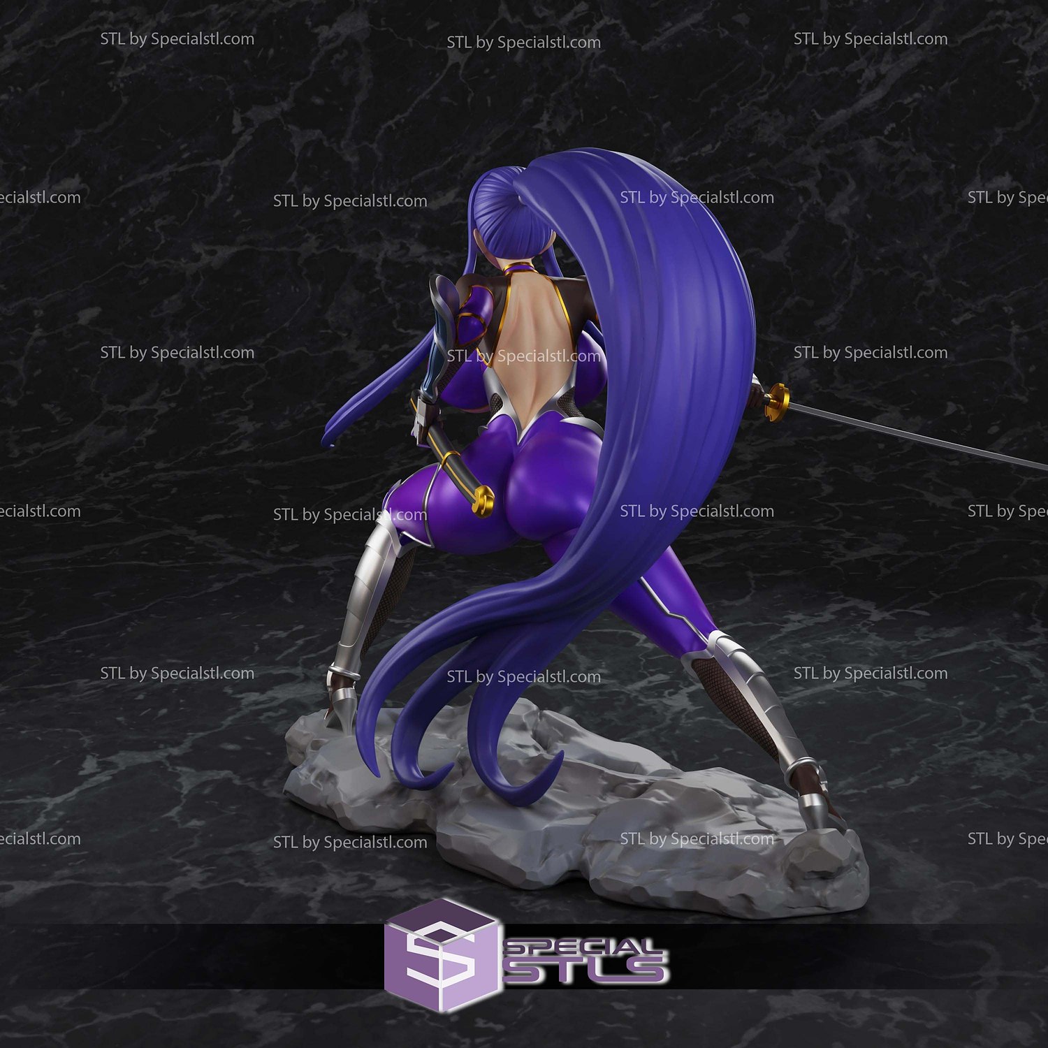 Akiyama Rinko Taimanin 3D Printer Files STL Model — view 4
