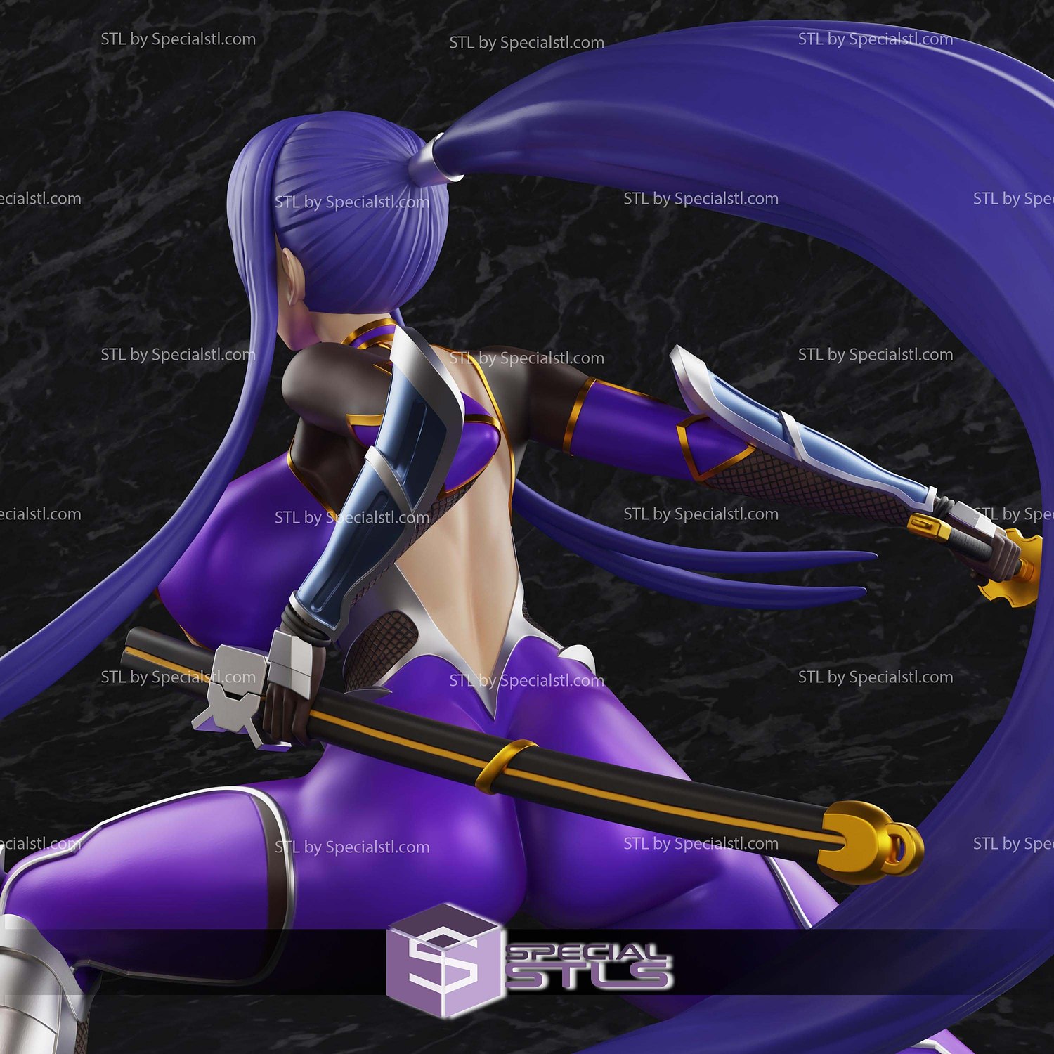 Akiyama Rinko Taimanin 3D Printer Files STL Model — view 8