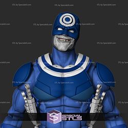 Custom Figure STL Bullseye Head and Armor 3D Model