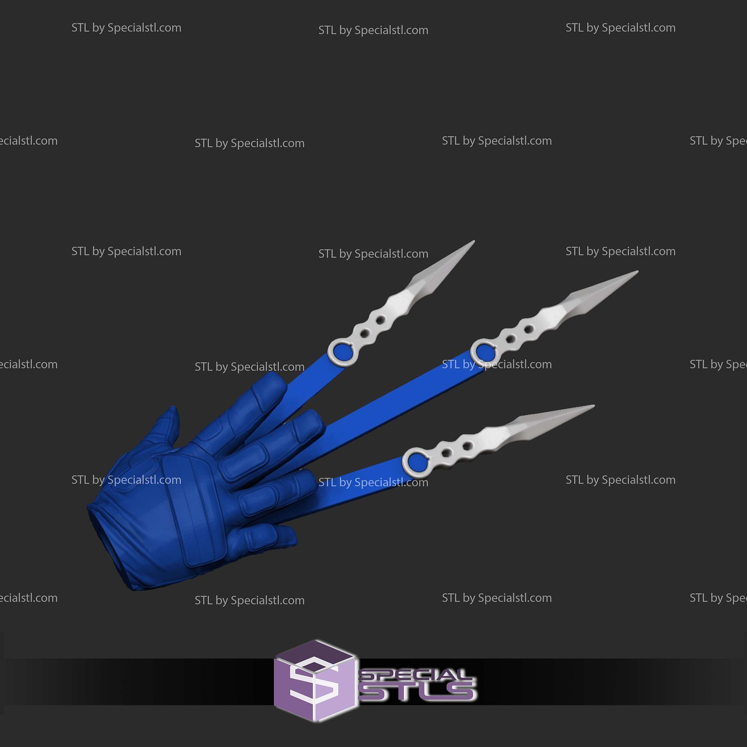 Custom Figure STL Bullseye Head and Armor 3D Model — view 5