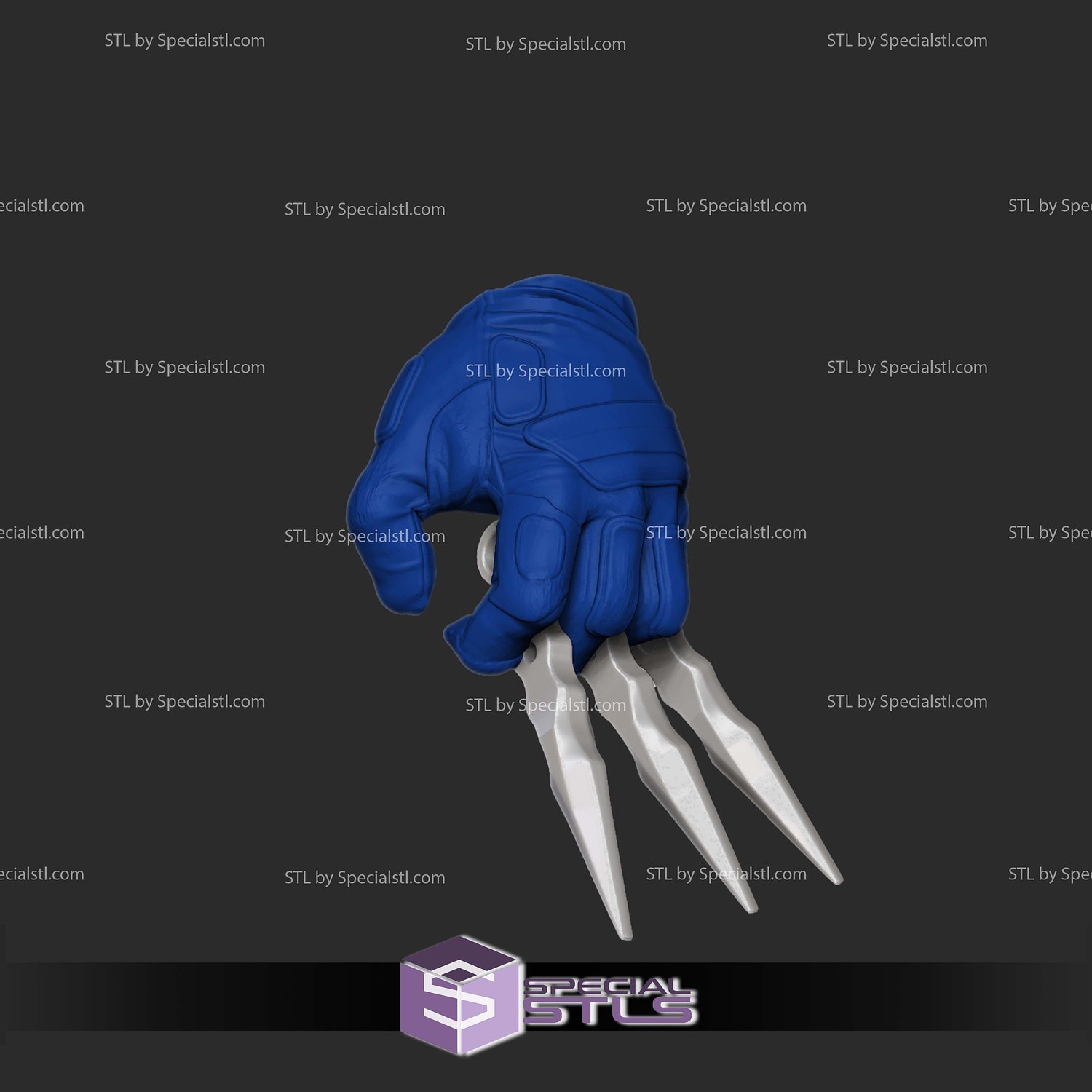 Custom Figure STL Bullseye Head and Armor 3D Model — view 6