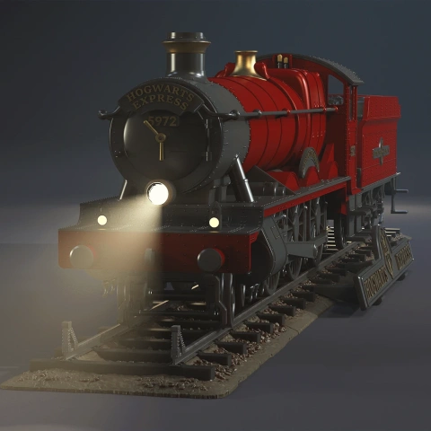 Hogwarts Express 3D Printing Model | Assembly Kit 1 - Steam Locomotive STL Model