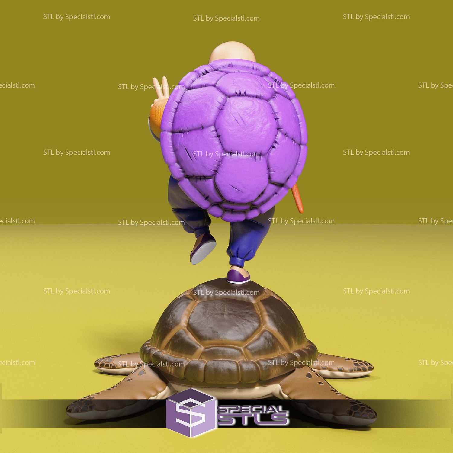 Master Roshi Hi on Turtle 3D Printer Files STL Model — view 6