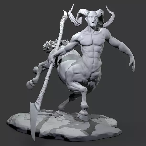 Centaur hight poly model 3d print FBX Model