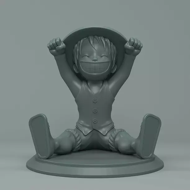 One Piece Luffy 3D OBJ Model