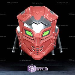 Cosplay STL Files Sektor Mask 3D Model