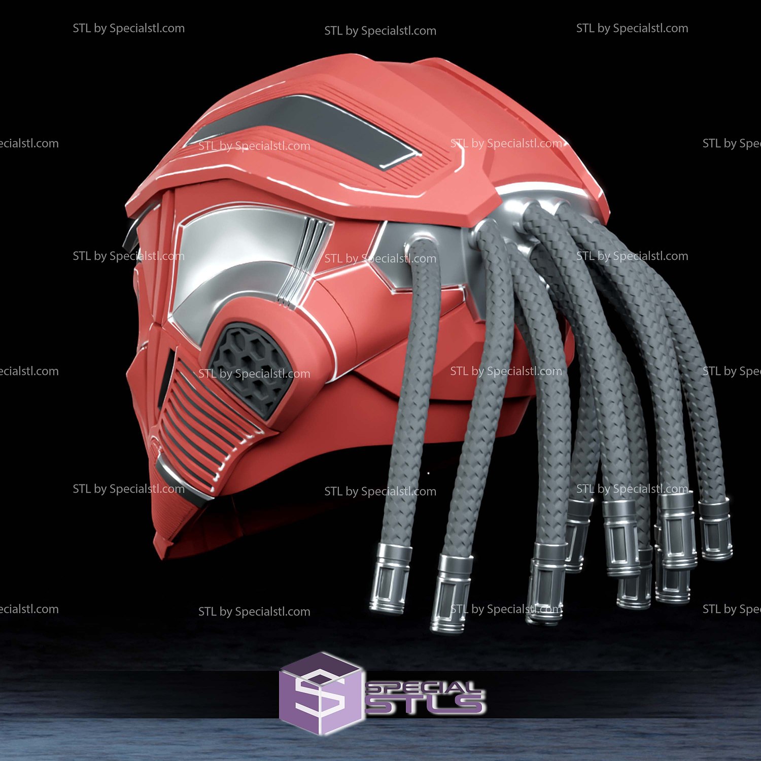 Cosplay STL Files Sektor Mask 3D Model — view 2