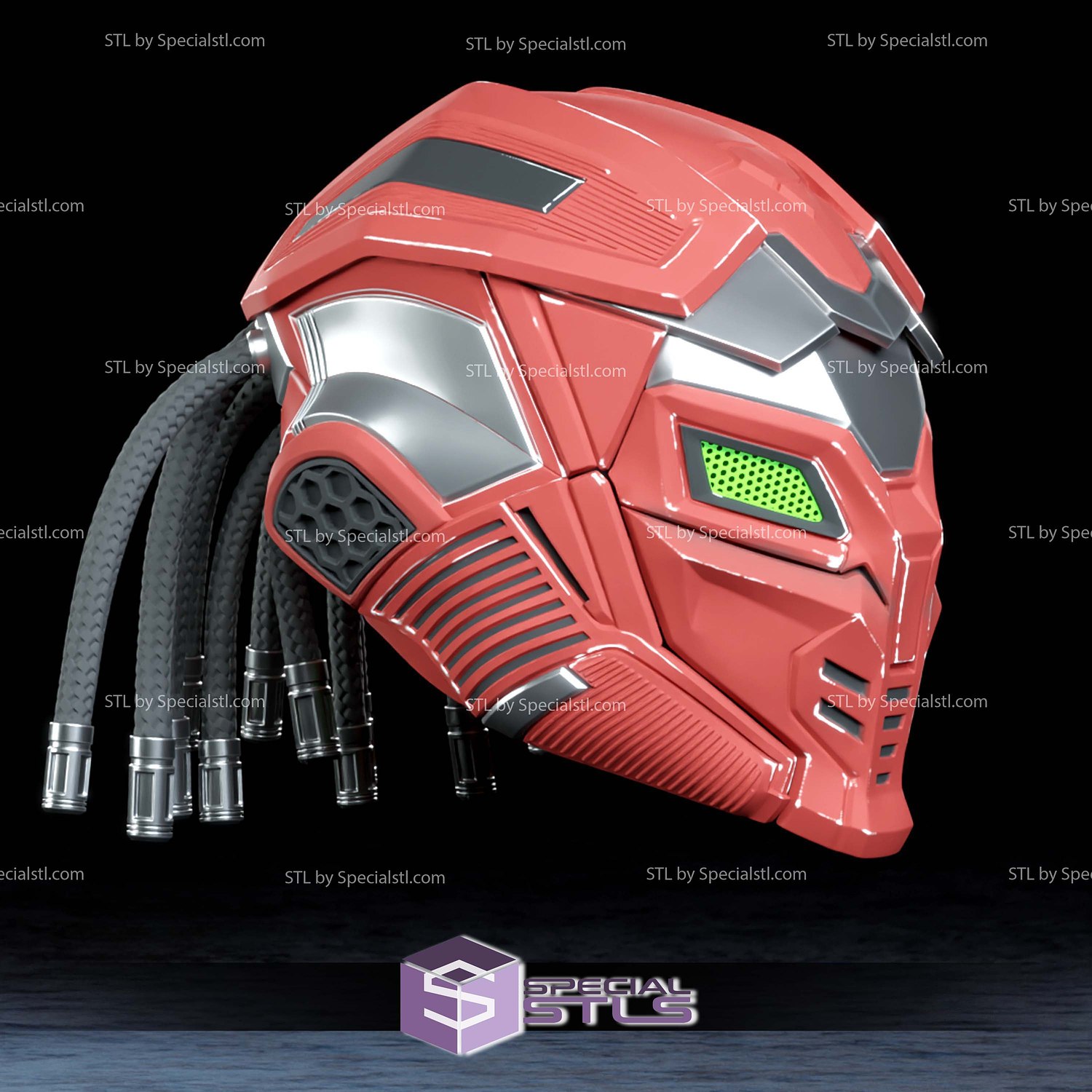 Cosplay STL Files Sektor Mask 3D Model — view 3