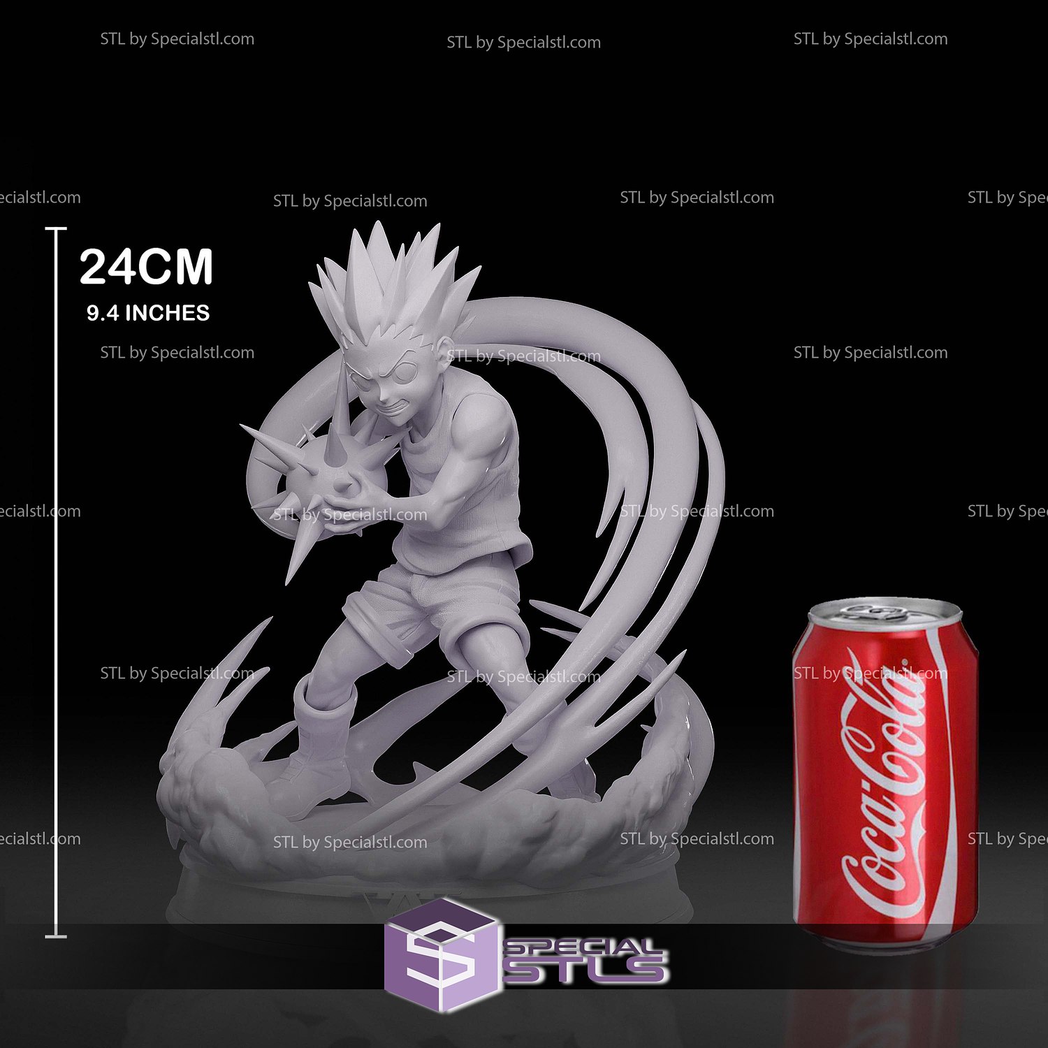 Gon Freecss Battle Hunter X Hunter 3D Model Sculpture STL Model — view 3