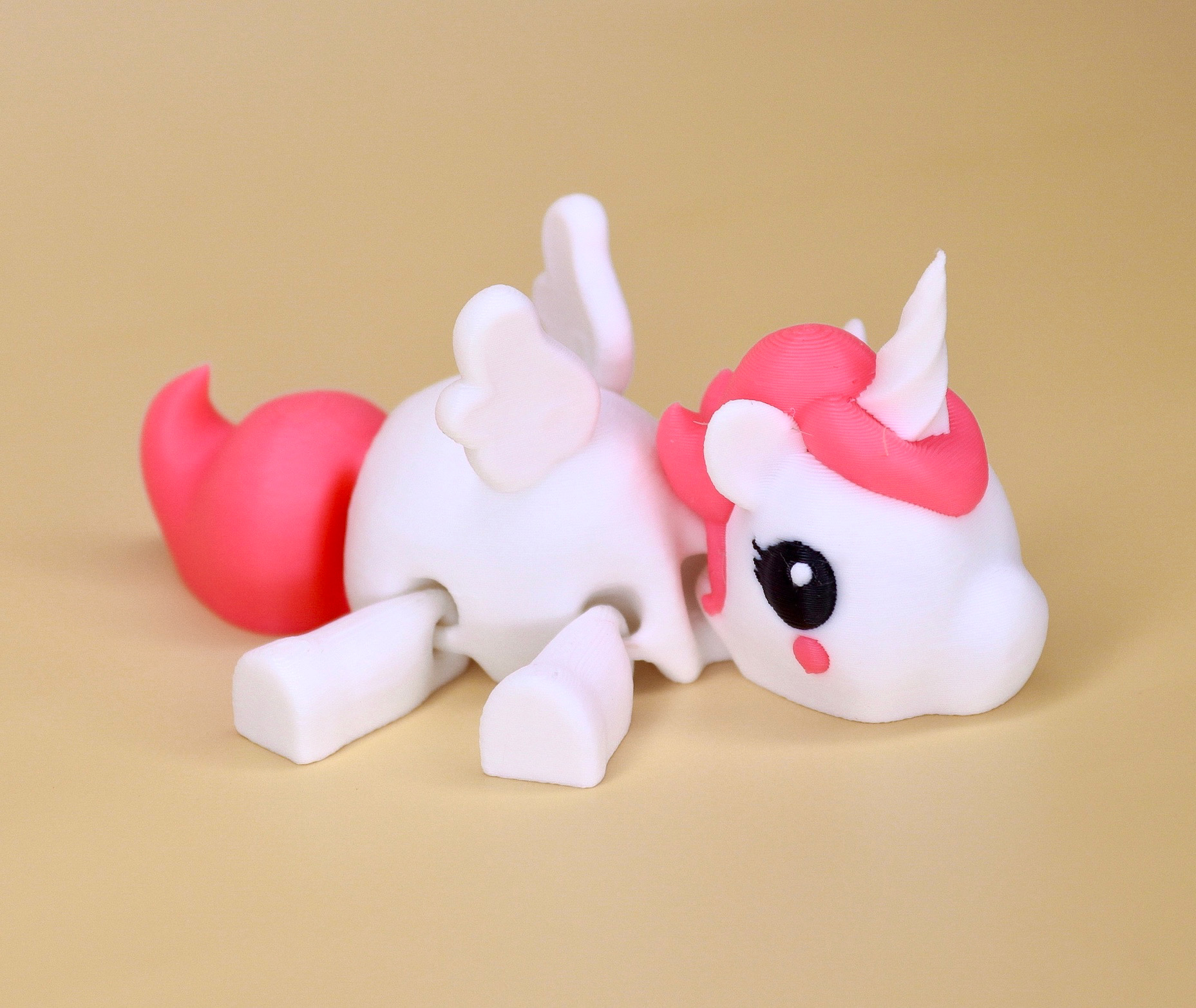 Buttercup the Flexi Unicorn 3D 3MF Model